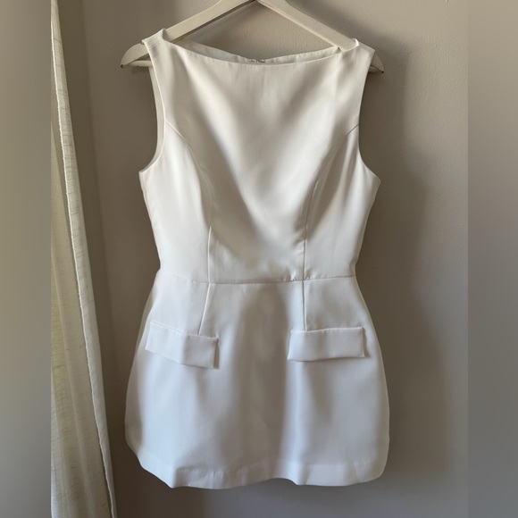 Amanda Uprichard Banco Dress in Ivory - Picture 2 of 5